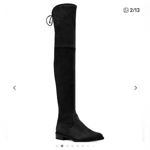 Stuart Weitzman suede Black Over-the-Knee Boots